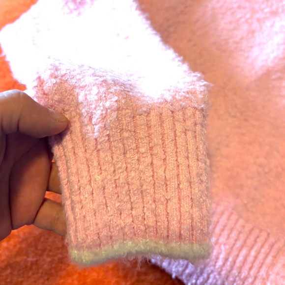 Juicy Couture pink shiny logo bouclé knit cardigan NWT - Picture 7 of 12